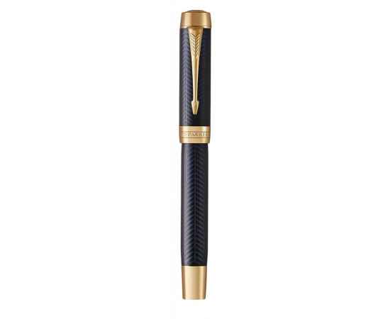 Перьевая ручка Parker Duofold Prestige Centennial, Blue Chevron GT Foutain Pen Fine, перо: F, цвет чернил: black, в подарочной упаковке., изображение 3