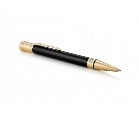Шариковая ручка Parker Duofold Classic Black GT Fountain Pen, стержень: M, цвет чернил: black, в подарочной упаковке., изображение 3
