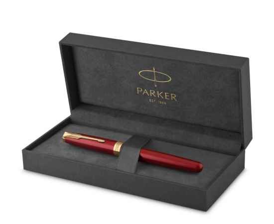 Перьевая ручка Parker Sonnet Red GT Intense, перо: F, цвет чернил: black, в подарочной упаковке, изображение 2