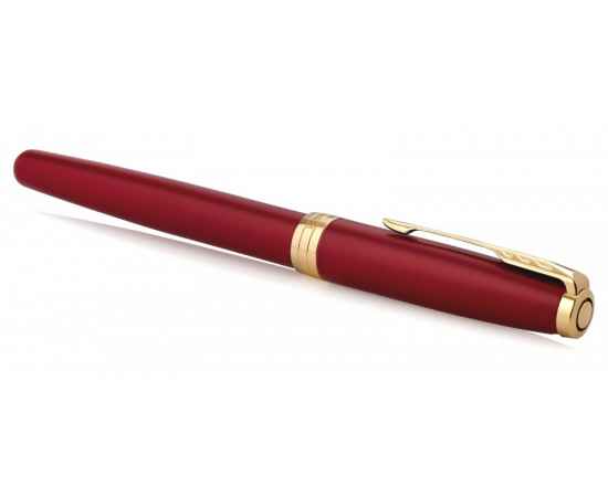 Перьевая ручка Parker Sonnet Red GT Intense, перо: F, цвет чернил: black, в подарочной упаковке, изображение 5