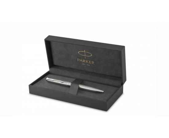 Шариковая ручка Parker Sonnet , Stainless Steel CT, стержень: M, цвет чернил: black , в подарочной упаковке, изображение 2