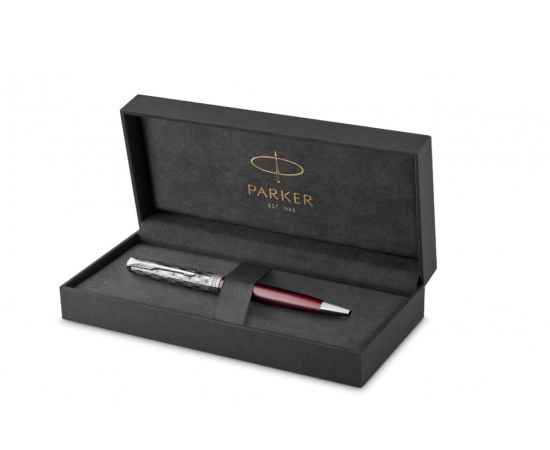 Шариковая ручка Parker Sonnet Premium Refresh RED CT, стержень: M, цвет чернил: black , в подарочной упаковке, изображение 2
