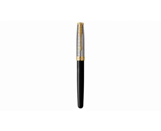 Ручка-роллер Parker Sonnet Premium Refresh BLACK GT, стержень: F, цвет чернил: black, в подарочной упаковке, изображение 4