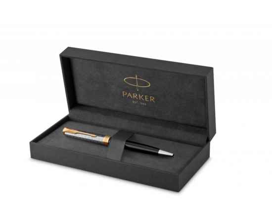 Шариковая ручка Parker Sonnet Premium Refresh BLACK GT, стержень: M, цвет чернил: black , в подарочной упаковке, изображение 2