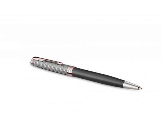Шариковая ручка Parker Sonnet Premium Metal & Grey Lacquer PGT, стержень: M, цвет чернил: black , в подарочной упаковке, изображение 3