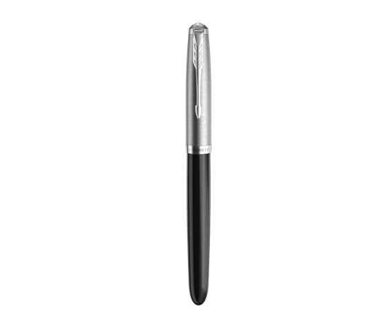 Перьевая ручка Parker 51 CORE BLACK CT, перо: F, цвет чернил: black/blue, в подарочной упаковке., изображение 3