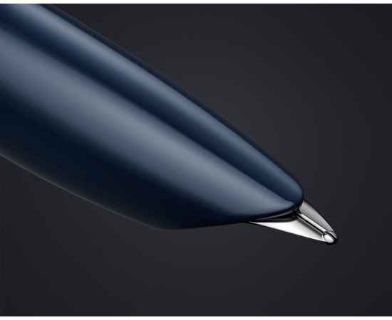 Перьевая ручка Parker 51 CORE MIDNIGHT BLUE CT, перо: F, цвет чернил: black/blue в подарочной упаковке., изображение 11