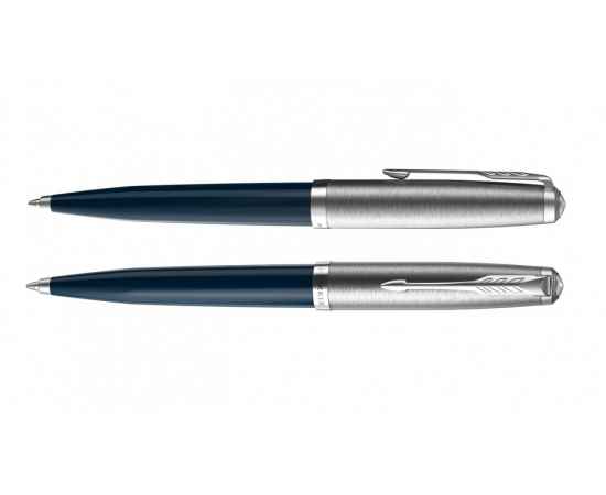 Шариковая ручка Parker 51 CORE MIDNIGHT BLUE CT, стержень: M, цвет чернил: black, в подарочной упаковке., изображение 3