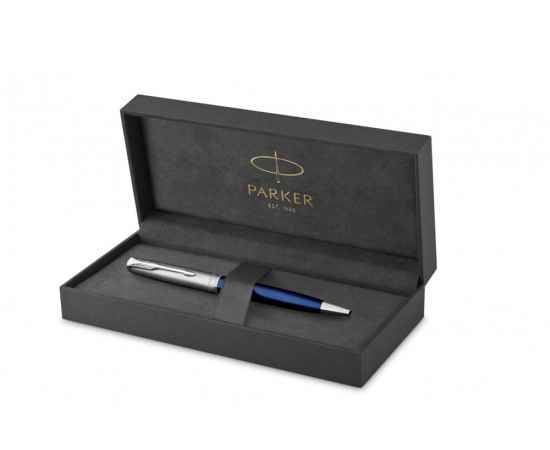 Шариковая ручка Parker Sonnet Entry Point Blue Stee CT, стержень: M, цвет чернил: black , в подарочной упаковке, изображение 2