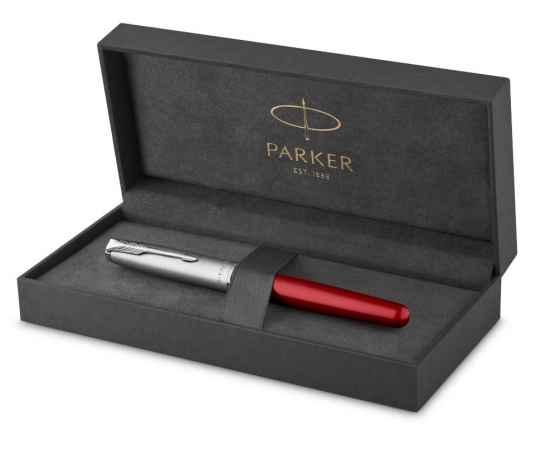 Ручка роллер Parker Sonnet T546  Red CT, стержень: F, цвет чернил: black, в подарочной упаковке, изображение 2