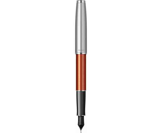 Перьевая ручка Parker Sonnet Essentials Orange SB Steel CT, перо: F, цвет чернил black, в подарочной упаковке., изображение 4