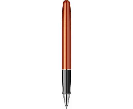 Ручка-роллер Parker Sonnet Essentials Orange SB Steel CT, цвет чернил black,перо: F, в подарочной упаковке., изображение 8