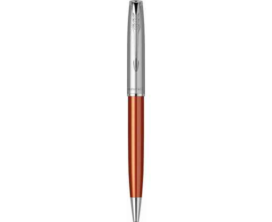 Шариковая ручка Parker Sonnet Essentials Orange SB Steel CT, цвет чернил black, стержень: M, в подарочной упаковке., изображение 5