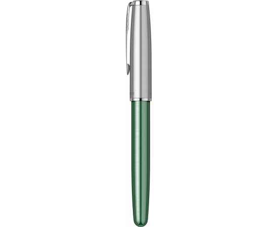 Ручка-роллер Parker Sonnet Essentials Green SB Steel CT, цвет чернил black, перо: F, в подарочной упаковке., изображение 6