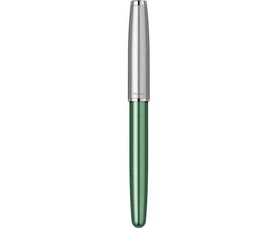 Ручка-роллер Parker Sonnet Essentials Green SB Steel CT, цвет чернил black, перо: F, в подарочной упаковке., изображение 7