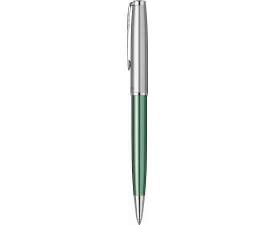 Шариковая ручка Parker Sonnet Essentials Green SB Steel CT, цвет чернил black, стержень: M, в подарочной упаковке., изображение 3