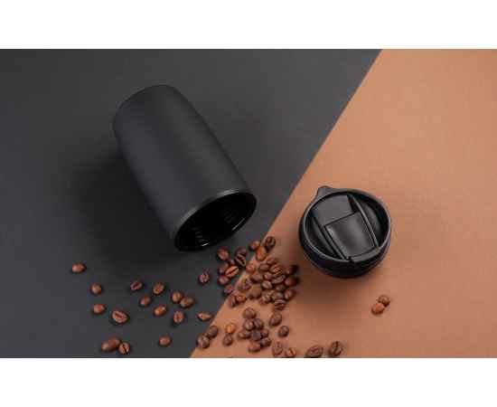 Термостакан 'Unicup' 300 мл, покрытие soft touch, черный, Цвет: черный, изображение 5