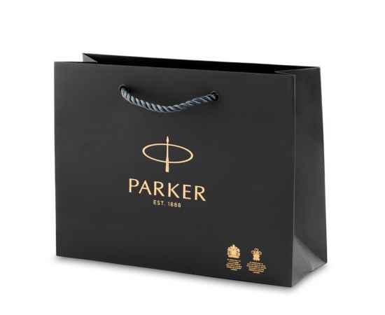 Подарочный набор Parker: шариковая ручка Parker Sonnet GT и ежедневник чёрного цвета с имитацией под кожу рептилии, изображение 4