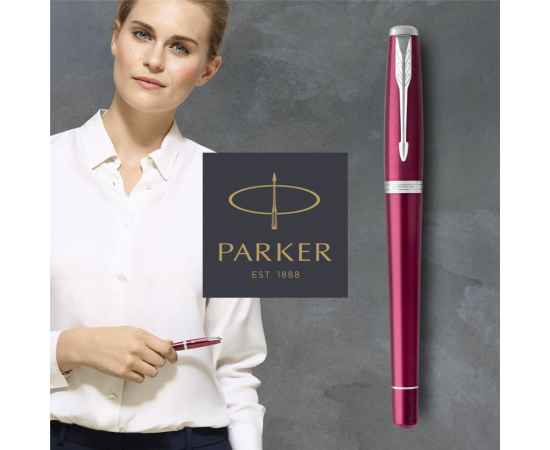 Перьевая ручка Parker Urban Core, Vibrant Magenta CT, F309, перо: F, цвет чернил: blue, в подарочной упаковке, изображение 6