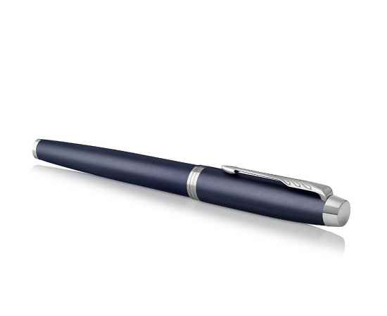 Перьевая ручка Parker IM Metal Matte Blue CT, перо: F, цвет чернил: blue, в подарочной упаковке., изображение 5