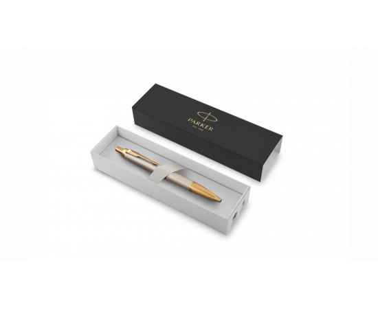 Подарочный набор:Шариковая ручка Parker IM Premium Warm Silver (grey) GT и Ежедневник недатированный А5 черный, изображение 7