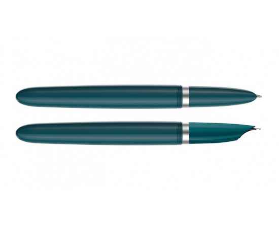 Перьевая ручка Parker 51 CORE TEAL BLUE CT, перо: F, цвет чернил: black/blue, в подарочной упаковке., изображение 8