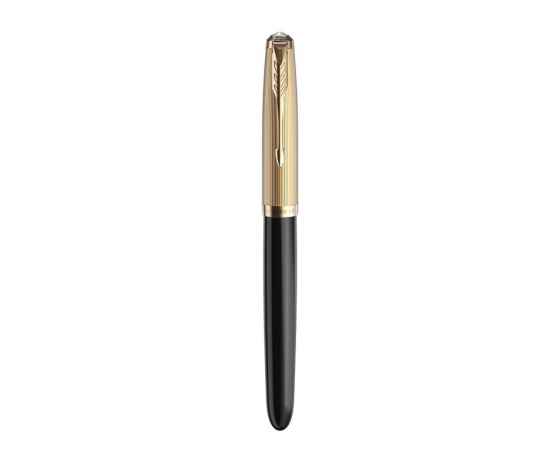Перьевая ручка Parker 51 DELUXE BLACK GT, перо: F, цвет чернил: black, в подарочной упаковке., изображение 3