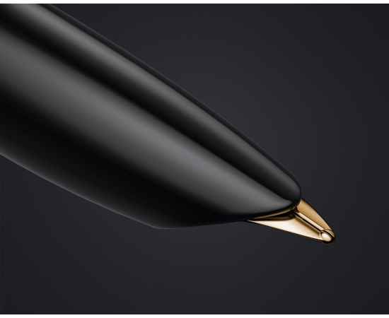 Перьевая ручка Parker 51 DELUXE BLACK GT, перо: F, цвет чернил: black, в подарочной упаковке., изображение 11