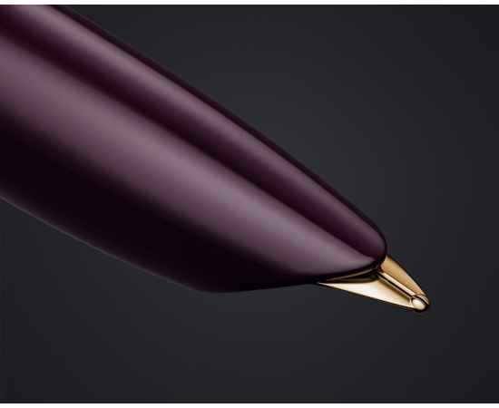 Перьевая ручка Parker 51 DELUXE PLUM GT, перо: F, цвет чернил: black, в подарочной упаковке., изображение 11