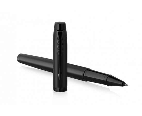 Ручка-роллер Parker  IM Achromatic, Black BT, стержень: F, цвет чернил: black, в подарочной упаковке., изображение 3