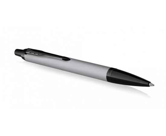 Подарочный набор: Шариковая ручка Parker PK IM MGREY BT , стержень Mblue в подарочной упаковке и Ежедневник  недатированный черный, изображение 8