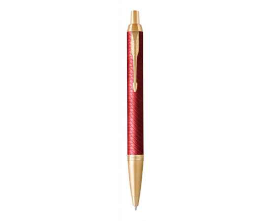 Подарочный набор: Шариковая ручка Parker IM Premium K318 Red GT, цвет чернил синий и красный ежедневник с золотым срезом, изображение 2