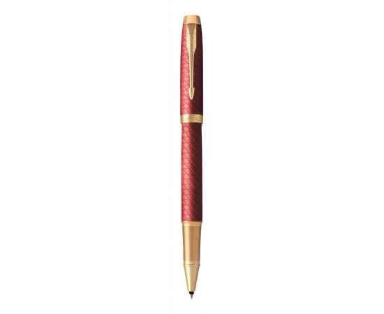 Подарочный набор: Ручка роллер Parker IM Premium T318 Red GT, цвет чернил черный и красный недатированный ежедневник с золотым срезом, изображение 2