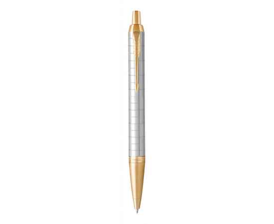 Подарочный набор: Ручка шариковая Parker IM Premium K318 Pearl GT, цвет чернил синий и золотистый ежедневник с золотым срезом страниц, изображение 2