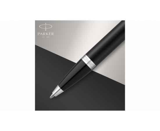 Шариковая ручка Parker IM Metal Black CT лак матовый, стержень: M, цвет чернил: black, в подарочной упаковке., изображение 8