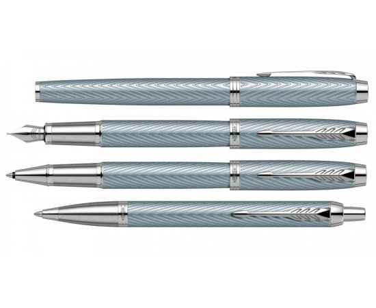 Шариковая ручка Parker IM Premium K318  Blue Grey CT, стержень: M, цвет чернил: blue, в подарочной упаковке., изображение 8