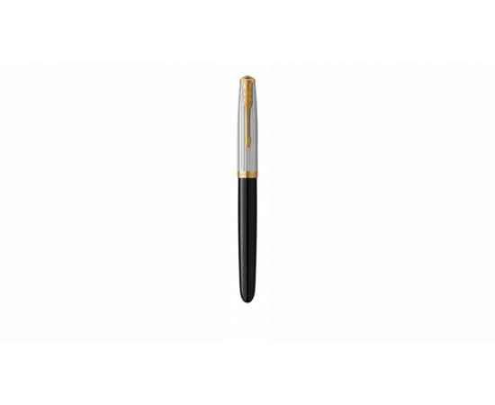 Перьевая ручка Parker 51 Premium Black GT, перо: M/F, чернила: Black,Blue, в подарочной упаковке., изображение 3