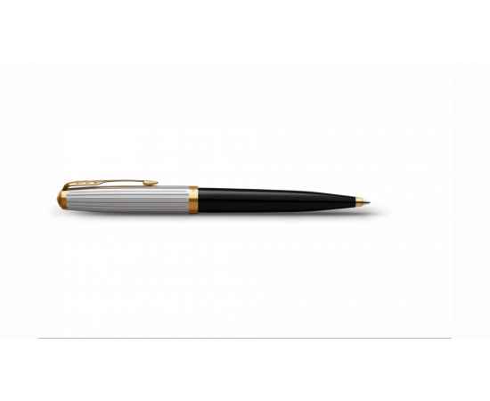 Шариковая ручка Parker 51 Premium Black GT, стержень: M, цвет чернил: black, в подарочной упаковке., изображение 4