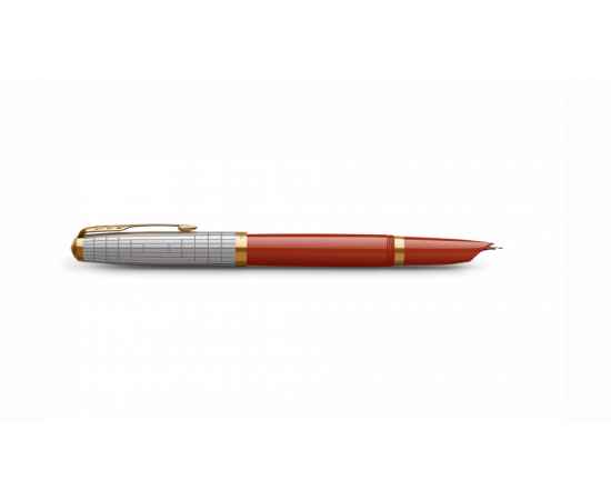 Перьевая ручка Parker 51 Premium Red GT, перо:M/F чернила:Black,Blue, в подарочной упаковке., изображение 5