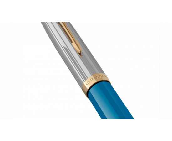 Перьевая ручка Parker 51 Premium Turquoise GT перо; M/F, чернила: Black,Blue, в подарочной упаковке., изображение 6