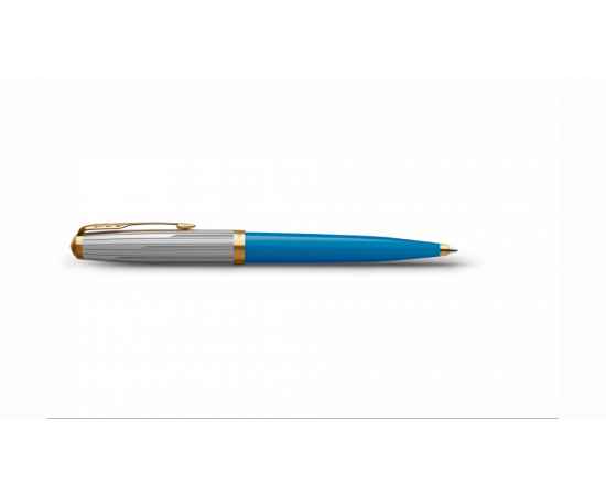 Шариковая ручка Parker 51 Premium Turquoise GT стержень: M, цвет чернил: black, в подарочной упаковке., изображение 4