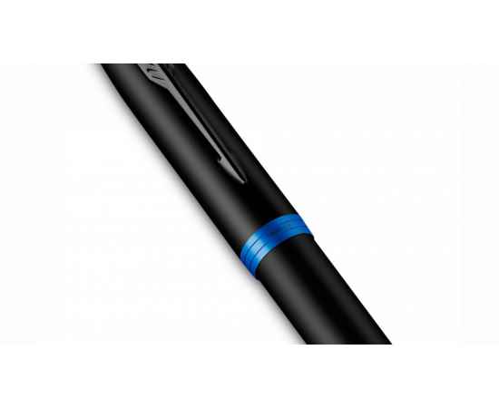 Перьевая ручка Parker IM Vibrant Rings Flame Blue, перо:F/M , цвет чернил: blue, в подарочной упаковке., изображение 6