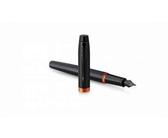 Перьевая ручка Parker IM Vibrant Rings Flame Orange, перо:F/M, цвет чернил: blue, в подарочной упаковке., изображение 4