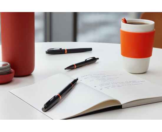 Ручка-роллер Parker IM Vibrant Rings Flame Orange, стержень:Fblk, в подарочной упаковке., изображение 9