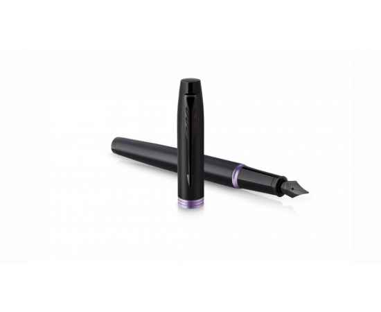 Перьевая ручка Parker IM Vibrant Rings Flame Amethyst Purple, перо:F/M, цвет чернил: blue, в подарочной упаковке., изображение 4