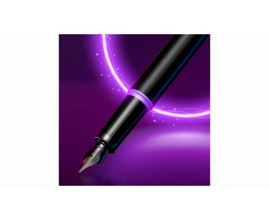 Перьевая ручка Parker IM Vibrant Rings Flame Amethyst Purple, перо:F/M, цвет чернил: blue, в подарочной упаковке., изображение 7