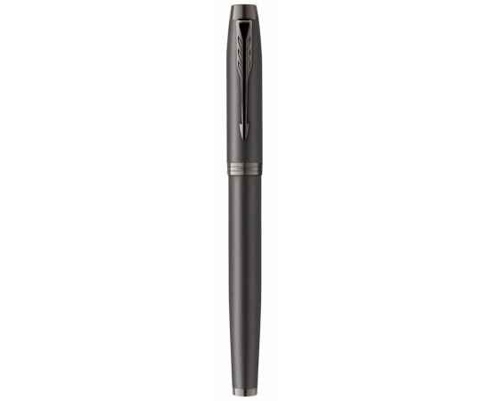 Перьевая ручка Parker IM Professionals Monochrome Titanium, перо:F/M, цвет чернил: blue, в подарочной упаковке., изображение 3
