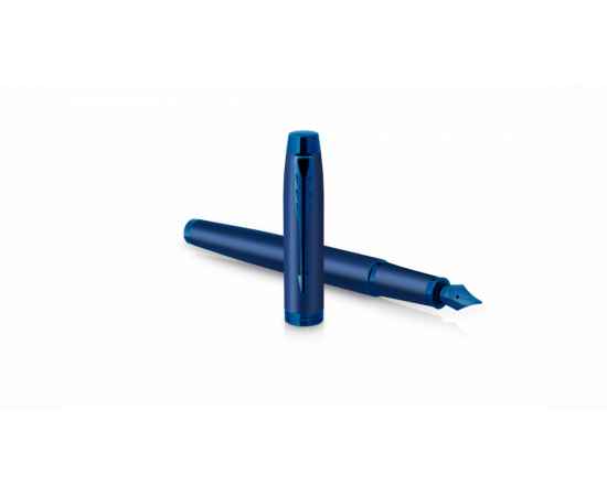 Перьевая ручка Parker IM Monochrome Blue, перо:F, цвет чернил: blue, в подарочной упаковке., изображение 4