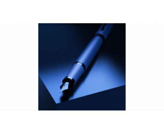 Перьевая ручка Parker IM Monochrome Blue, перо:F, цвет чернил: blue, в подарочной упаковке., изображение 9
