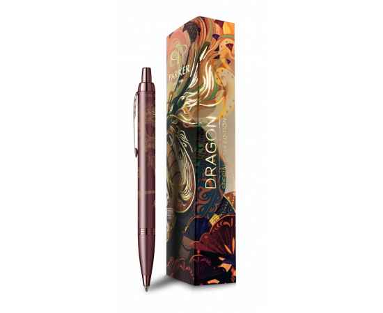 Шариковая ручка Parker IM Monochrome Brown Dragon Special Edition, стержень:M, цвет чернил: blue, в подарочной упаковке., изображение 2